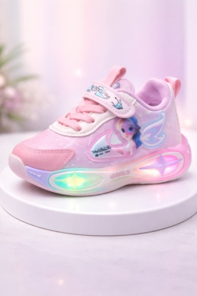 Adidasi cu luminite pentru fetite Super Cute Doll - Img 4