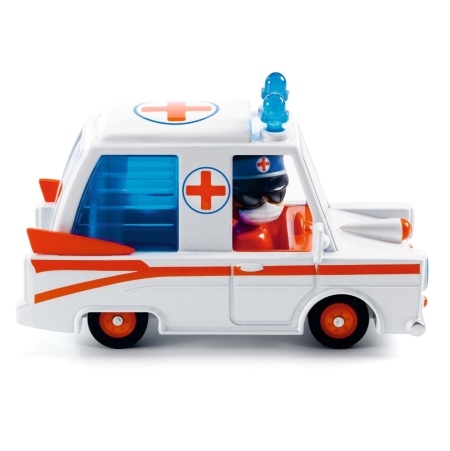 Ambulanta Hurry Ambulance Colectia Crazy Motors, Djeco - Img 2