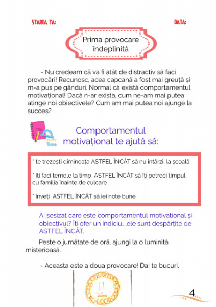 Caiet motivațional pentru copii - 15 Provocări care să te conducă spre succes - Img 5