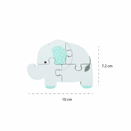 Puzzle elefant din lemn, Orange Tree Toys - Img 4