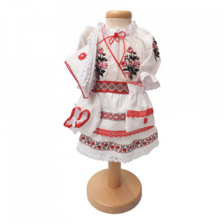 Set botez traditional fetita, trusou botez landou, lumanare si costum traditional, Denikos® 986 - Img 6