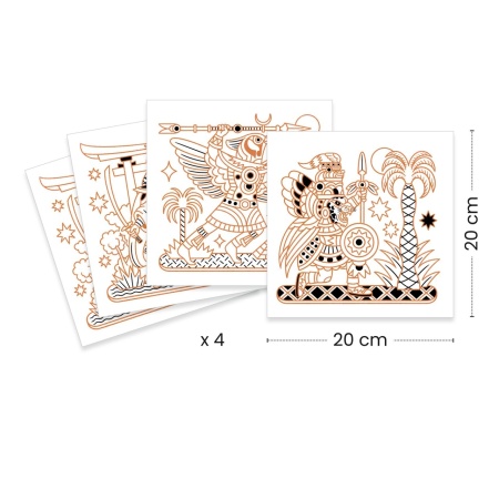 Joc creativ de colorat Animale razboinice, Djeco - Img 3