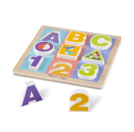Puzzle cu piese mari pentru belelusi Melissa and Doug - Img 3