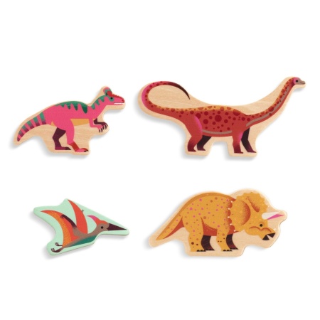 Puzzle lemn Dinozauri, Djeco - Img 3