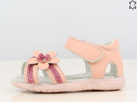 Sandale pentru fetite din piele naturala - Shining Flower