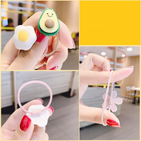 Set 10 elastice pentru par - Diverse figurine - Img 2