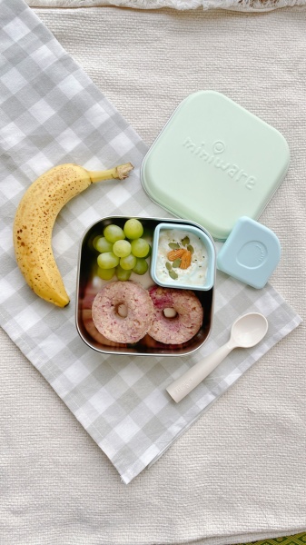 Set geanta termoizolanta Mealtote cu cutie Grow bento, Miniware Ready Go! Bento, 4 piese, Prickly Pear - Img 6