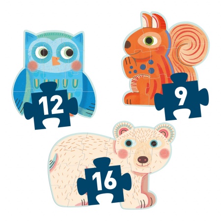 Set Puzzle-uri evolutive In padure, Djeco - Img 4