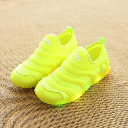 Adidasi verde neon cu luminite
