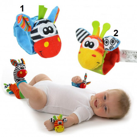 Bratara interactiva pentru bebelusi - Zebra