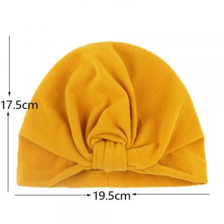 Caciulita galben mustar tip turban - Img 2