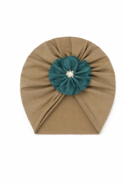 Caciulita kaki tip turban - Floricica - Img 2