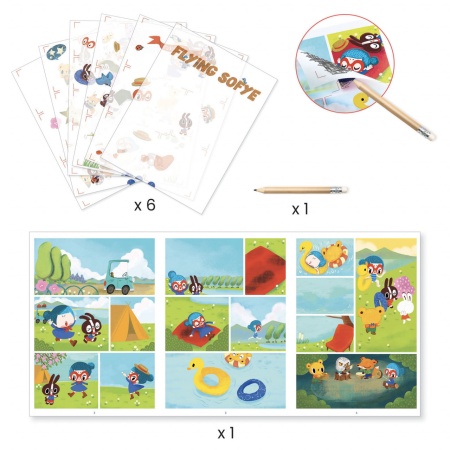 Joc creativ benzi animate Sofie, Djeco - Img 3