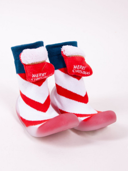 Mocasini pentru copii cu talpa antiderapanta - Merry Christmas - Img 3