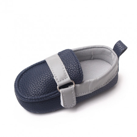 Pantofiori bleumarine tip mocasini - Beldy - Img 5