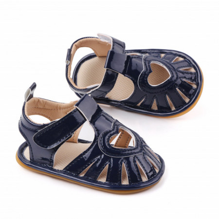 Sandale bleumarine pentru fetite - Heart - Img 3