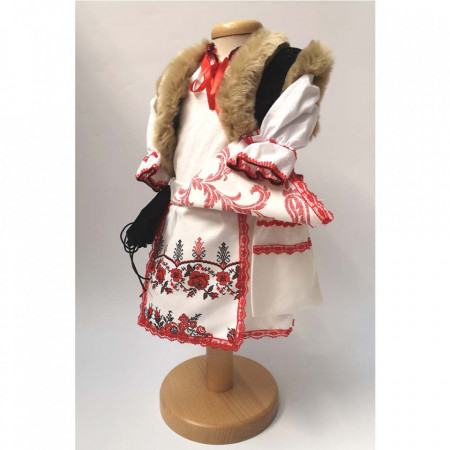 Set botez traditional fetita, trusou botez landou, lumanare si costum traditional, Denikos® 975 - Img 6