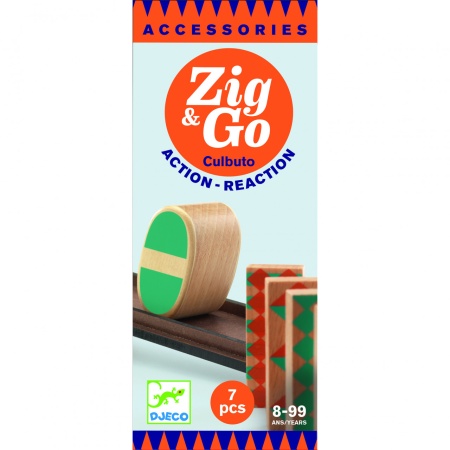 Set de constructie trasee Zig &amp; Go Cultubo 7 piese, Djeco - Img 2