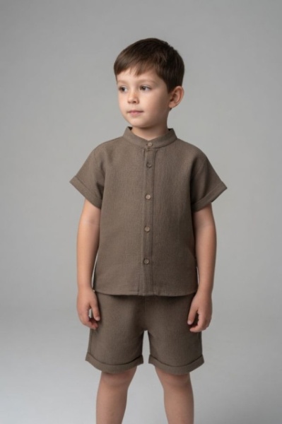 Set pentru baieti MINAMINOKIDS, maro - Img 2