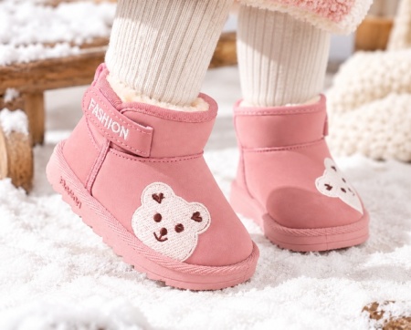 Cizme roz Teddy, SuperBaby, Fete, Piele ecologica - Img 2