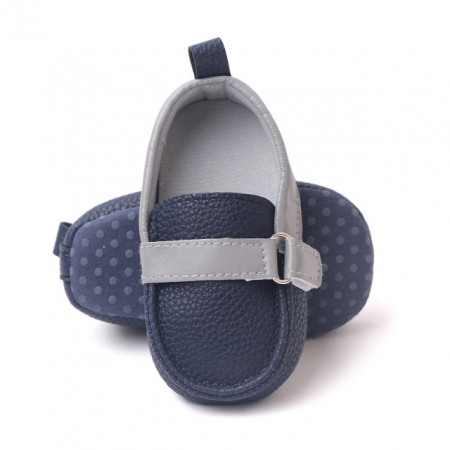 Pantofiori bleumarine tip mocasini - Beldy - Img 6