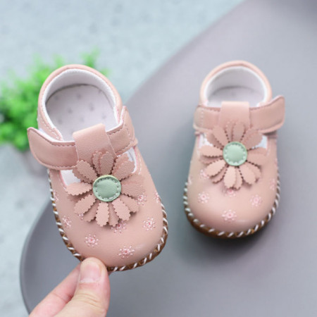 Pantofiori roz pudra pentru fetite - Margareta