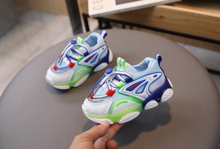 Adidasi multicolori cu luminite pentru baietei - Img 3