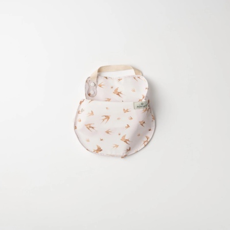 Baveta bebelusi 2 in 1 Miniware Catch &amp; Cover, Golden Swallow - Img 2
