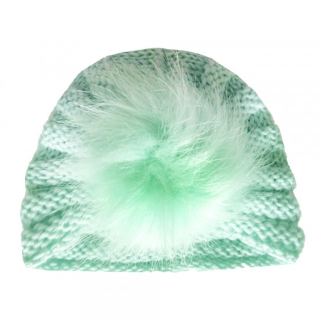 Caciulita vernil tip turban cu pufulet - Img 2