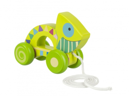 Jucarie de tras cameleon, Orange Tree Toys - Img 3