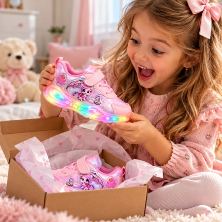 Mistery Box - Adidasi cu luminite pentru fetite, modele diverse - Img 10