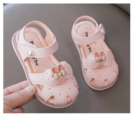 Sandale roz pudra pentru fetite - Candy