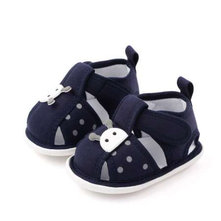Sandalute bleumarine pentru fetite - Buburuza