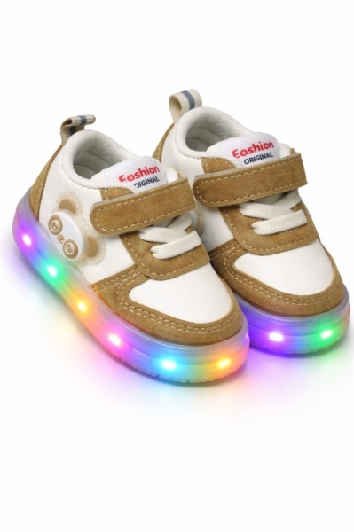 Adidasi cu luminite pentru baieti Ursuletul Panda