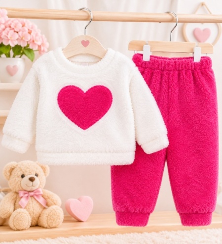 Compleu bebe fetiță 2 piese Welsoft Coccolino - Img 2
