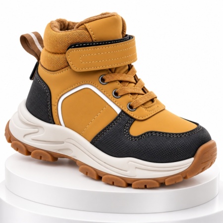 Ghete sport pentru baieti, Model Mountain 2, Maro - Img 2