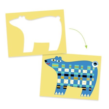 Joc creativ de tesut animalute, Djeco - Img 3