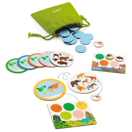 Joc educativ Loto Animo mondo, Djeco - Img 3