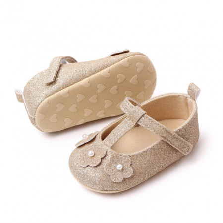 Pantofiori aurii pentru fetite - Sweety - Img 4