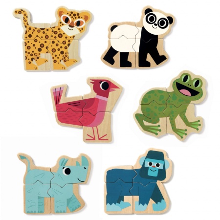 Puzzle cu magneti Mixanimo, Djeco - Img 3