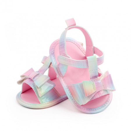 Sandalute multicolore cu fundita pentru fetite