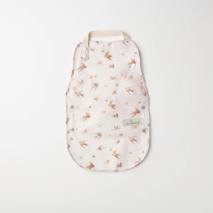 Baveta bebelusi 2 in 1 Miniware Catch & Cover, Golden Swallow - Img 4