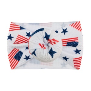 Bentita lata tip turban cu imprimeu - Model 4