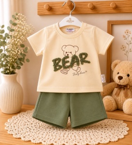 Compleu pentru bebelusi din bumbac DONİNO Ursulet