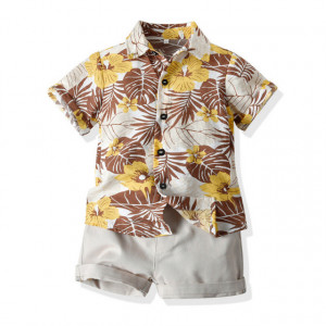 Costumas de vara pentru baietei - Yellow Flower