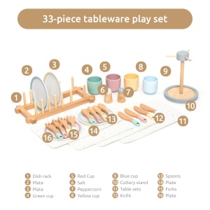 Joc de rol Set complet pentru servirea mesei, UMU Toys - Img 4