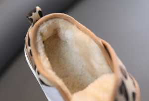 Pantofi imblaniti pentru fetite - Animal print - Img 10