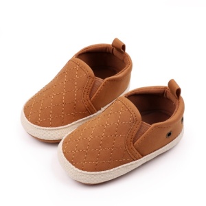 Pantofi maro tip mocasini pentru bebelusi - Img 4