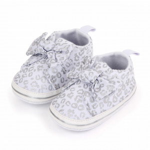Pantofiori pentru fetite - Leopardul argintiu