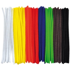 Set 100 bucati sarma plusata 3 mm diametru, 15 cm lungime, culori de baza